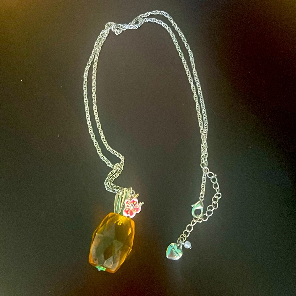Betsey Johnson Pineapple Pendant necklace